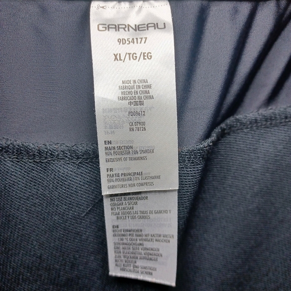 Louis Garneau Cycling Shorts Mens Size XL Black Longer Baggy Fit Stretch Elastic - Picture 8 of 8